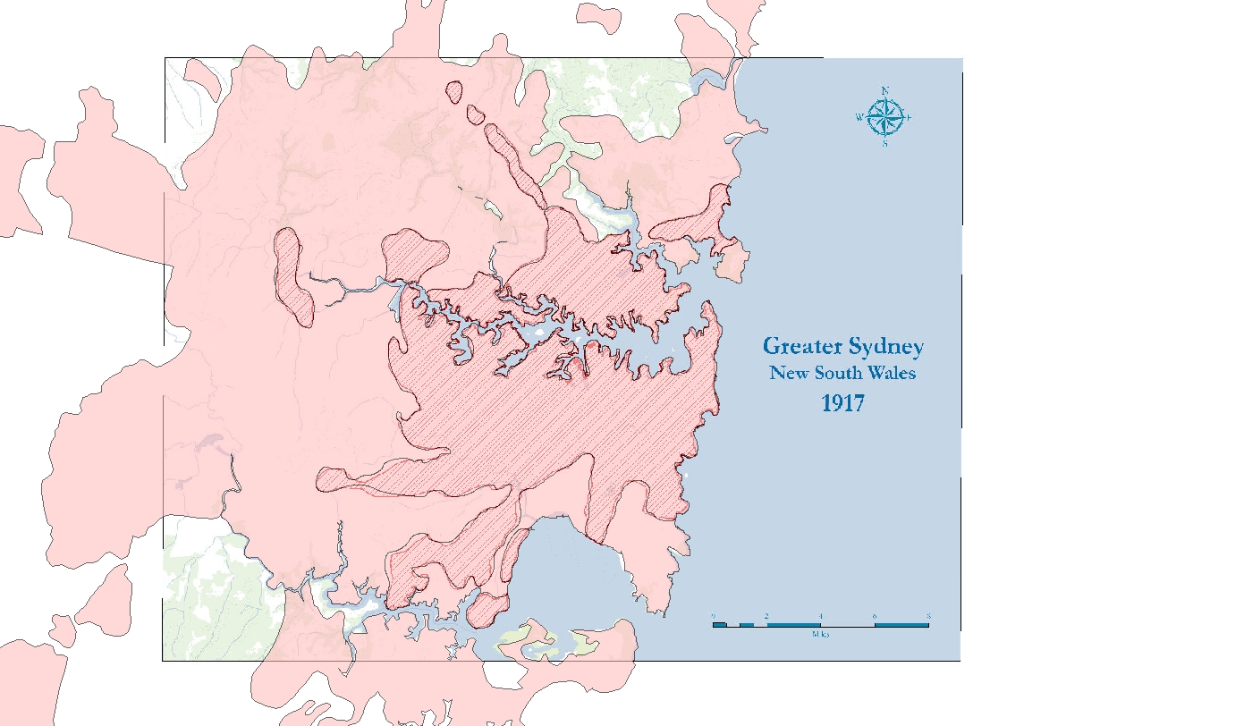 Sydney Urban Growth in 1917