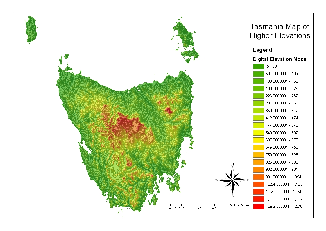 tasmania raster data